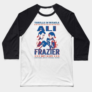 Thrilla in Manila Ali V's Frazier Vintage Baseball T-Shirt